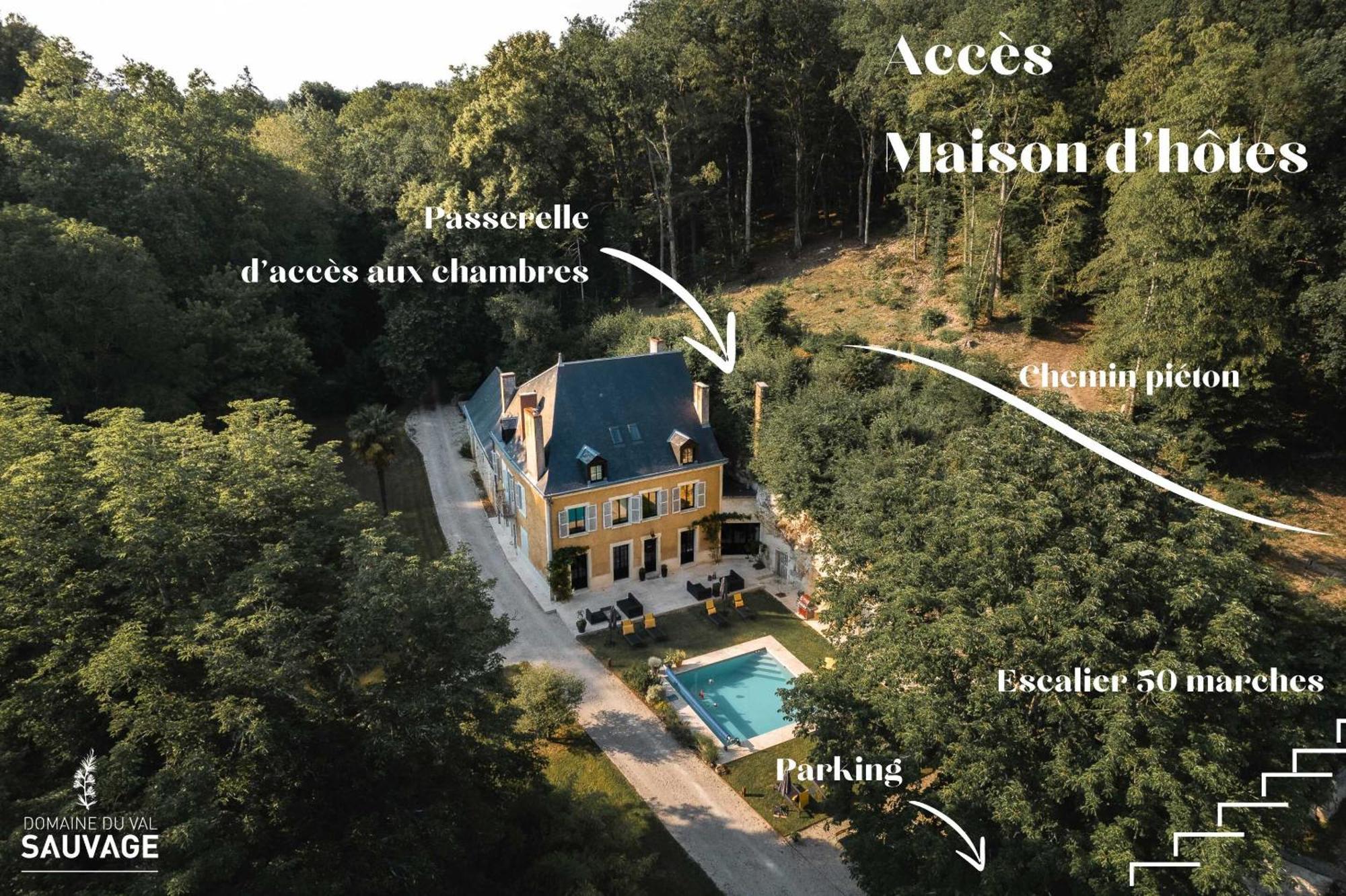 Domaine Du Val Sauvage Bed & Breakfast Langeais Bagian luar foto